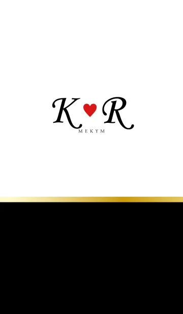 [LINE着せ替え] Love Initial K&R イニシャル 3の画像1