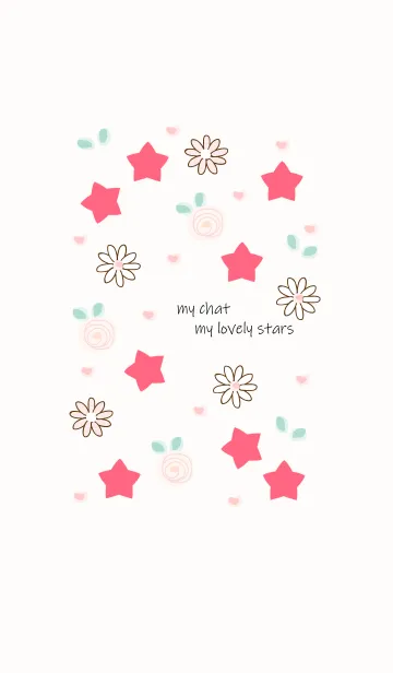 [LINE着せ替え] My chat my lovely stars (Pink ver.) 10の画像1
