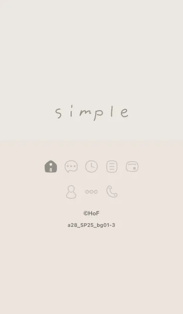 [LINE着せ替え] a28.25_ベージュ1-3の画像1