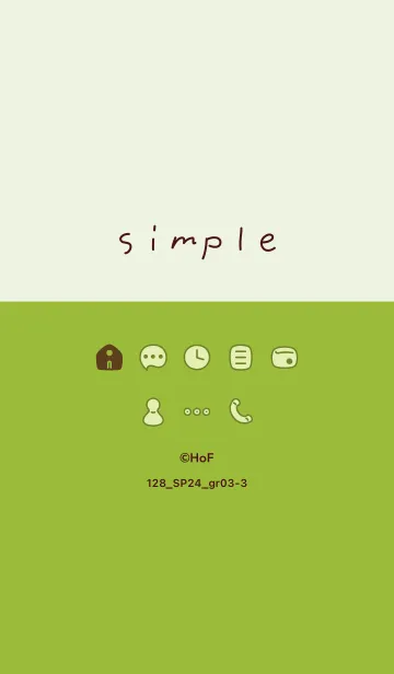 [LINE着せ替え] 128.24_グリーン3-3の画像1