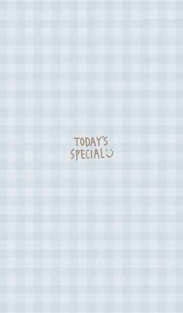 [LINE着せ替え] ギンガムチェック ブルー3の画像1