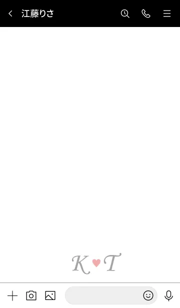 [LINE着せ替え] Love Initial K&T イニシャル 3の画像3