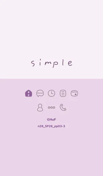 [LINE着せ替え] n28.26_パープル3-3の画像1
