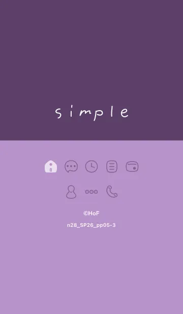 [LINE着せ替え] n28.26_パープル5-3の画像1