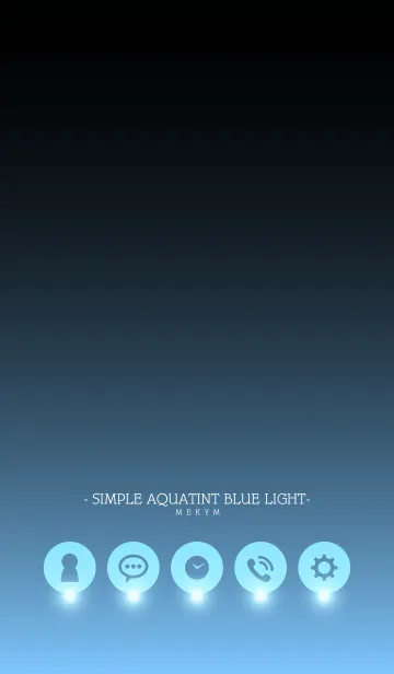 [LINE着せ替え] - SIMPLE AQUATINT BLUE LIGHT -の画像1