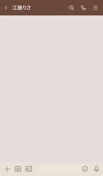 [LINE着せ替え] 大人のシンプルハート =kusumi brown=の画像3