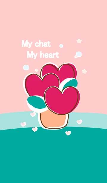 [LINE着せ替え] My chat my heart flower 63の画像1