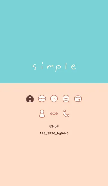 [LINE着せ替え] A28.26_ベージュ4-6の画像1