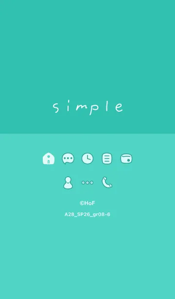 [LINE着せ替え] A28.26_グリーン8-6の画像1