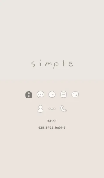 [LINE着せ替え] 528.25_ベージュ1-6の画像1