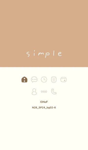 [LINE着せ替え] N28.24_ベージュ2-6の画像1