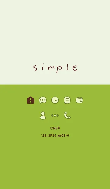 [LINE着せ替え] 128.24_グリーン3-6の画像1