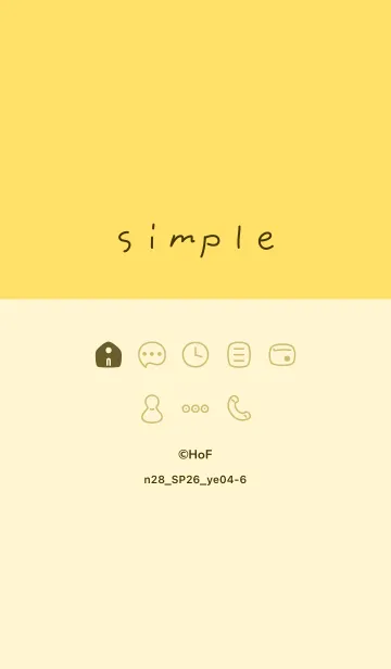 [LINE着せ替え] n28.26_イエロー4-6の画像1