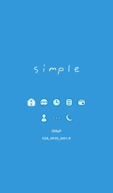 [LINE着せ替え] 528.25_ブルー1-6の画像1