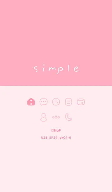 [LINE着せ替え] N28.24_ピンク4-6の画像1