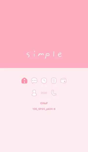 [LINE着せ替え] 128.24_ピンク4-6の画像1