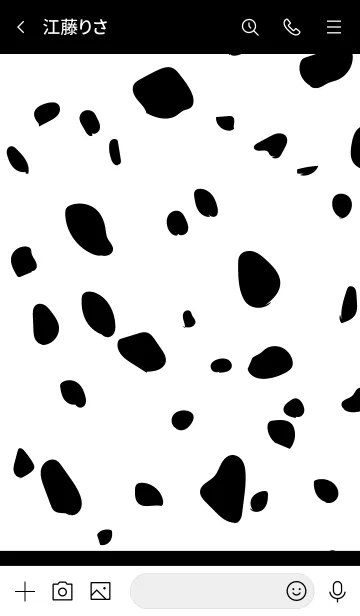 [LINE着せ替え] Dalmatian -Black-の画像3