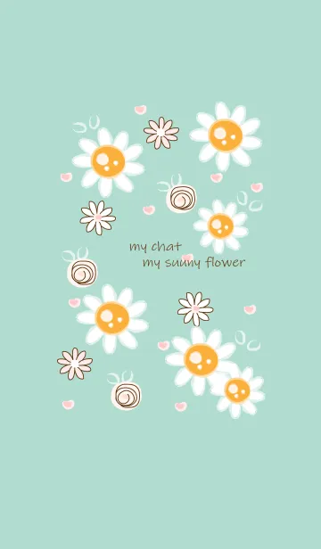 [LINE着せ替え] Mini sunny flowers 5の画像1