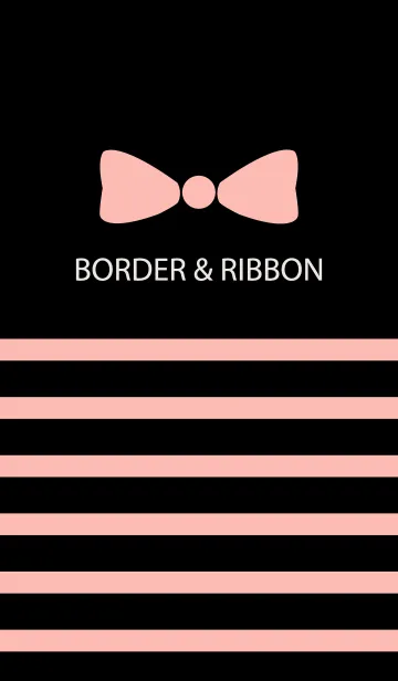 [LINE着せ替え] BORDER & RIBBON -Pink Ribbon 6-の画像1