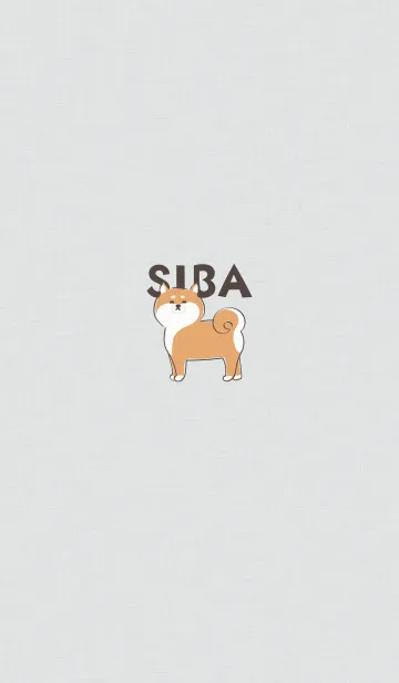 [LINE着せ替え] ～SIBA♥柴犬・グレー～の画像1