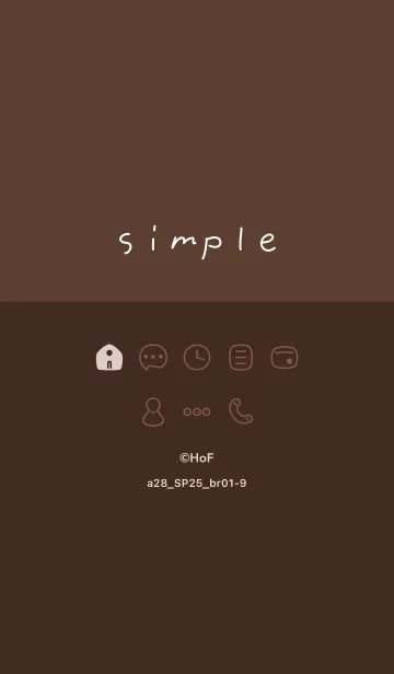 [LINE着せ替え] a28.25_ブラウン1-9の画像1