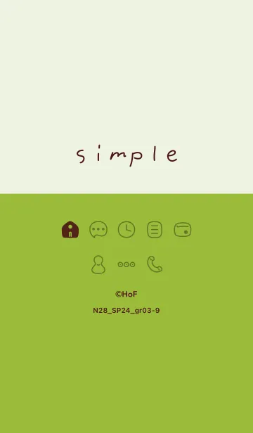 [LINE着せ替え] N28.24_グリーン3-9の画像1