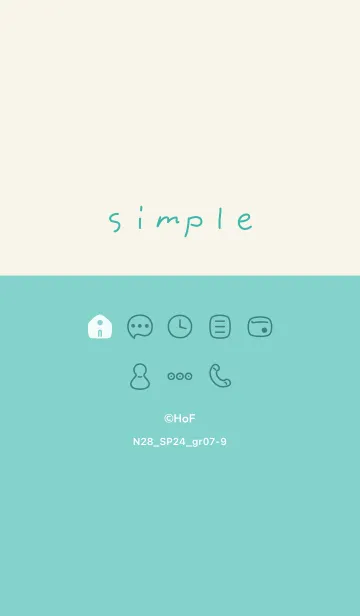 [LINE着せ替え] N28.24_グリーン7-9の画像1