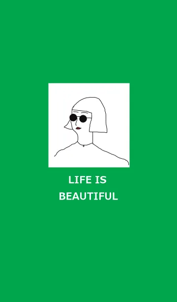 [LINE着せ替え] LIFE IS BEAUTIFUL -green-の画像1