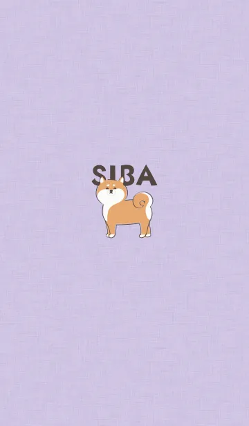 [LINE着せ替え] ～SIBA♥柴犬・パープル～の画像1