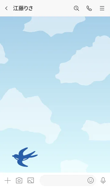[LINE着せ替え] 燕 空を飛ぶ11の画像3