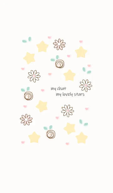 [LINE着せ替え] Light yellow stars 8の画像1