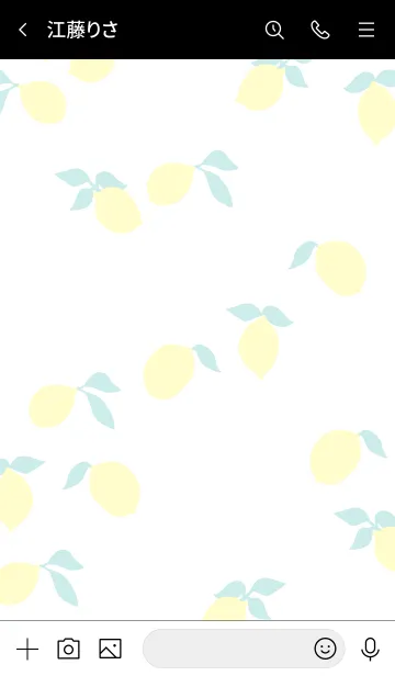 [LINE着せ替え] レモン ブラックの画像3