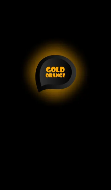 [LINE着せ替え] gold orange Button In Black V.5 (JP)の画像1