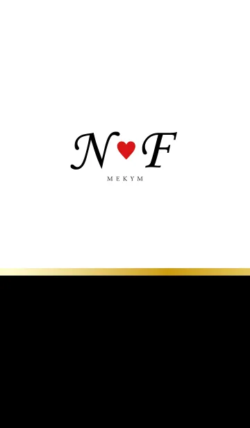 [LINE着せ替え] Love Initial N&F イニシャル 3の画像1