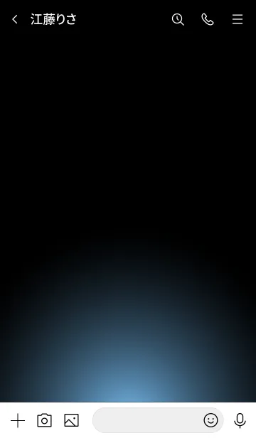 [LINE着せ替え] SILVER LIGHT ICON THEME -Aquatint Blue-の画像3