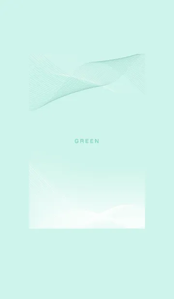 [LINE着せ替え] ～グリーン2♥ライン～の画像1