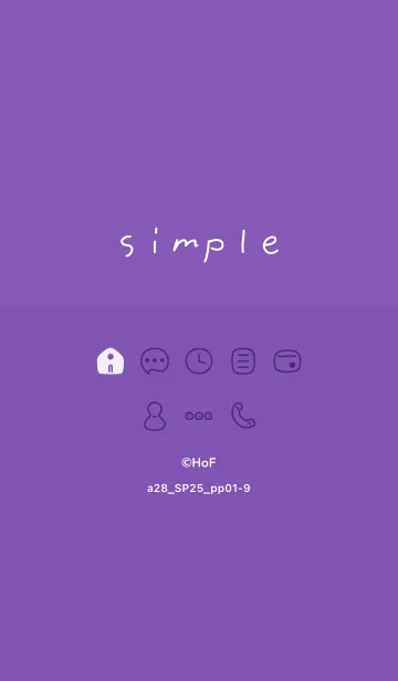 [LINE着せ替え] a28.25_パープル1-9の画像1
