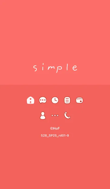 [LINE着せ替え] 528.25_レッド1-9の画像1