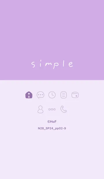 [LINE着せ替え] N28.24_パープル2-9の画像1