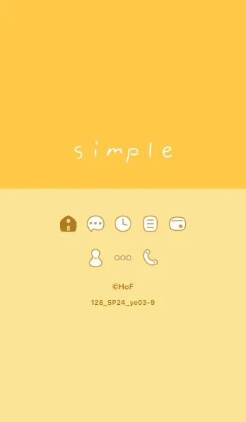 [LINE着せ替え] 128.24_イエロー3-9の画像1