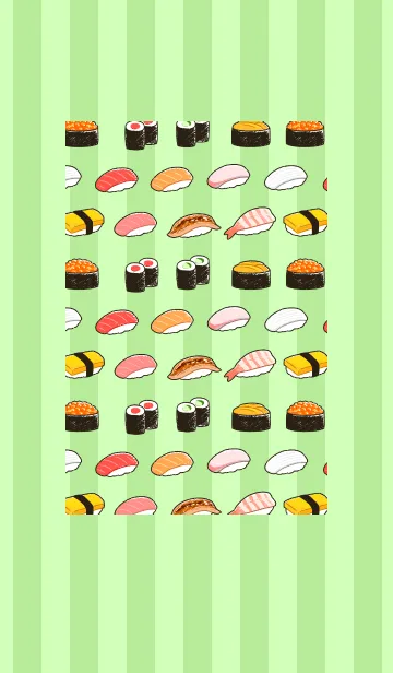 [LINE着せ替え] 手書き風お寿司の画像1