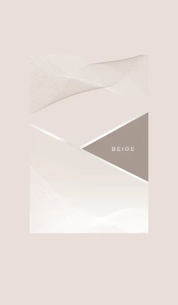 [LINE着せ替え] ～ベージュ♥ライン～の画像1