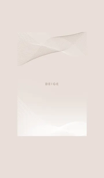 [LINE着せ替え] ～ベージュ2♥ライン～の画像1