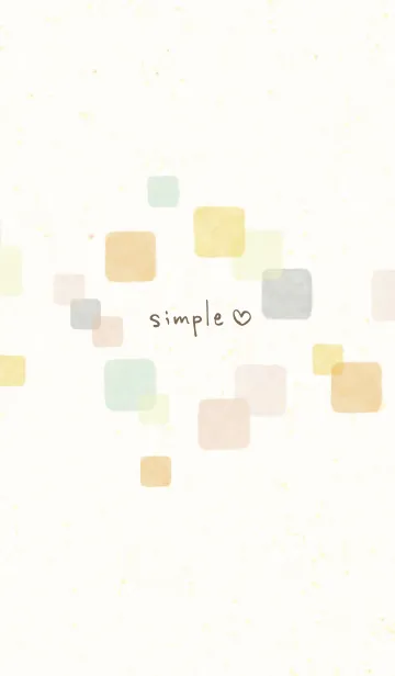 [LINE着せ替え] 水彩 暖かい色 四角6の画像1