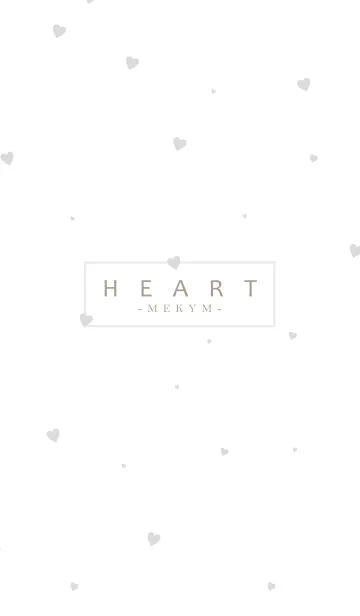 [LINE着せ替え] HEART-Gray MEKYMの画像1