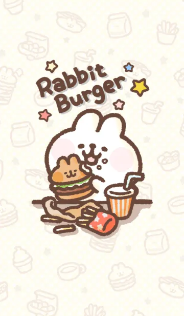 [LINE着せ替え] *うさぎバーガー*の画像1