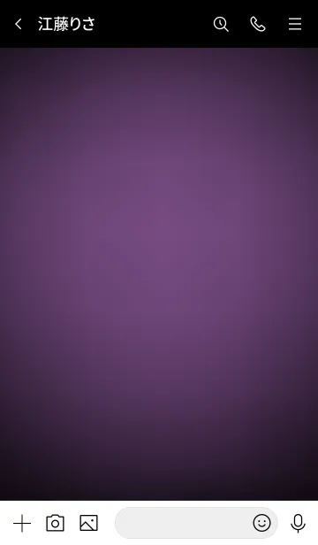 [LINE着せ替え] Mauve Purple In Black Vr.7 (JP)の画像3