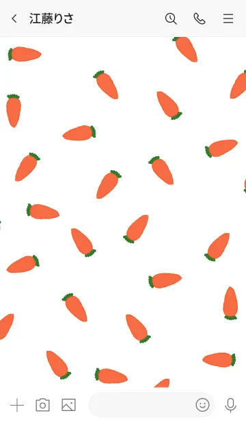 [LINE着せ替え] ninjin pattern2の画像3