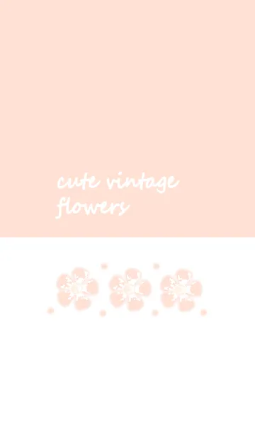 [LINE着せ替え] Cute vintage flower (New ver) 10の画像1