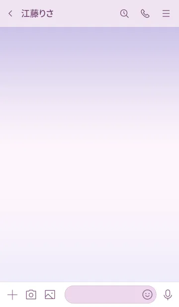 [LINE着せ替え] ～パープル6♥ライン～の画像3